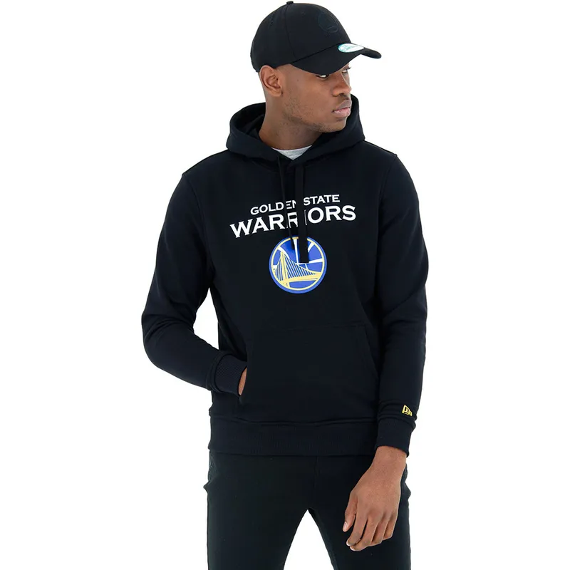 dressipluusid-kapuutsiga-must-pullover-hoody-golden-state-warriors-nba-new-era