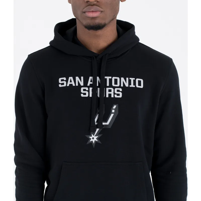 dressipluusid-kapuutsiga-must-pullover-hoody-san-antonio-spurs-nba-new-era