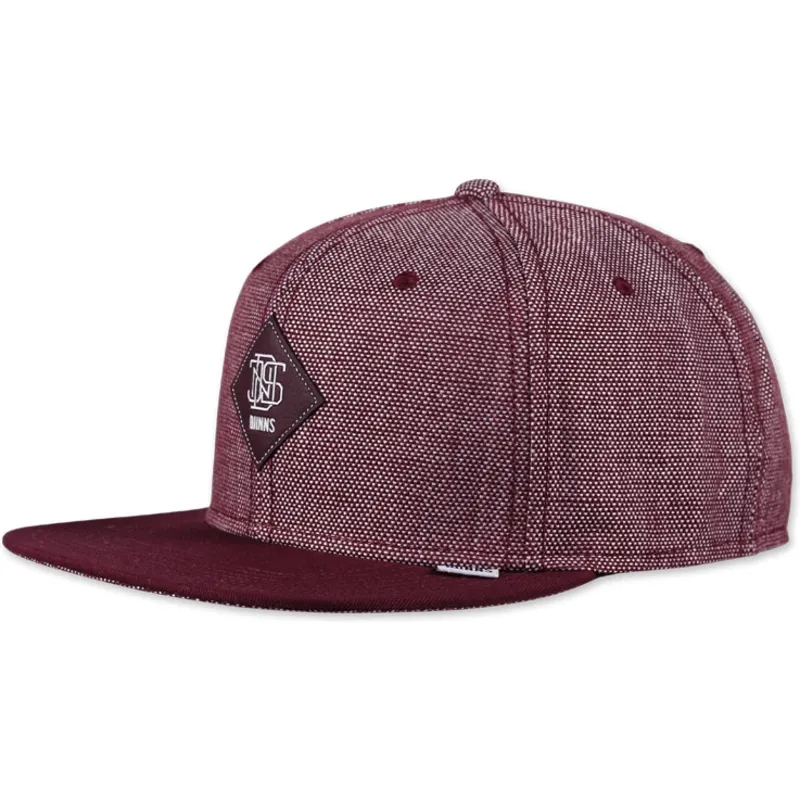 mutsid-6-paneeli-punane-snapback-2tone-oxford-djinns