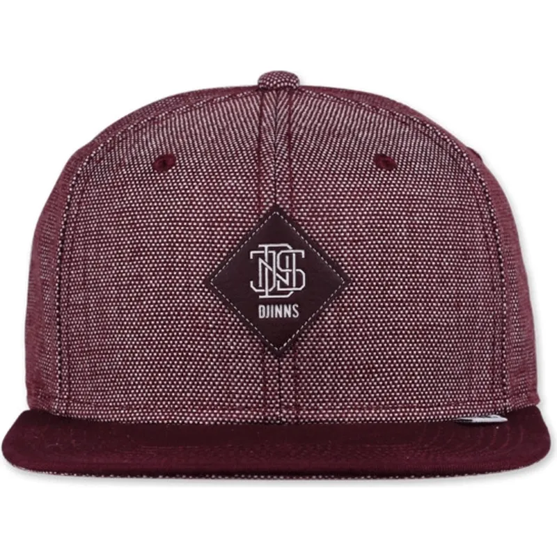 mutsid-6-paneeli-punane-snapback-2tone-oxford-djinns
