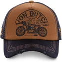 mutsid-kumer-pruun-snapback-crew6-von-dutch