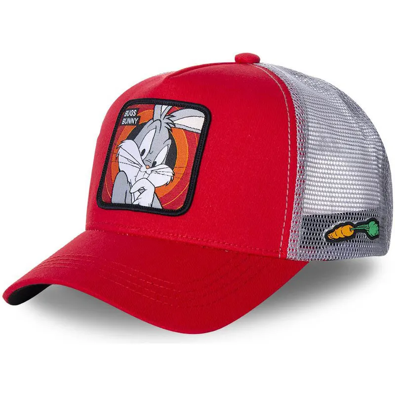 mutsid-kumer-punane-snapback-bug1-bugs-bunny-looney-tunes-capslab