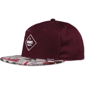 Mütsid 5 paneeli punane snapback Rubber Aztek Djinns