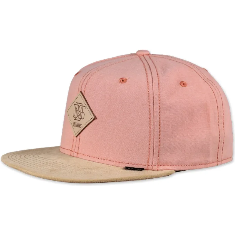 mutsid-6-paneeli-roosa-snapback-melange-twill-djinns