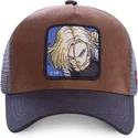 mutsid-kumer-pruun-snapback-androide-c18a-c-18-dragon-ball-capslab