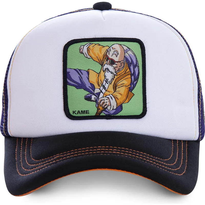 mutsid-kumer-valge-snapback-kam6m-meister-roshi-dragon-ball-capslab
