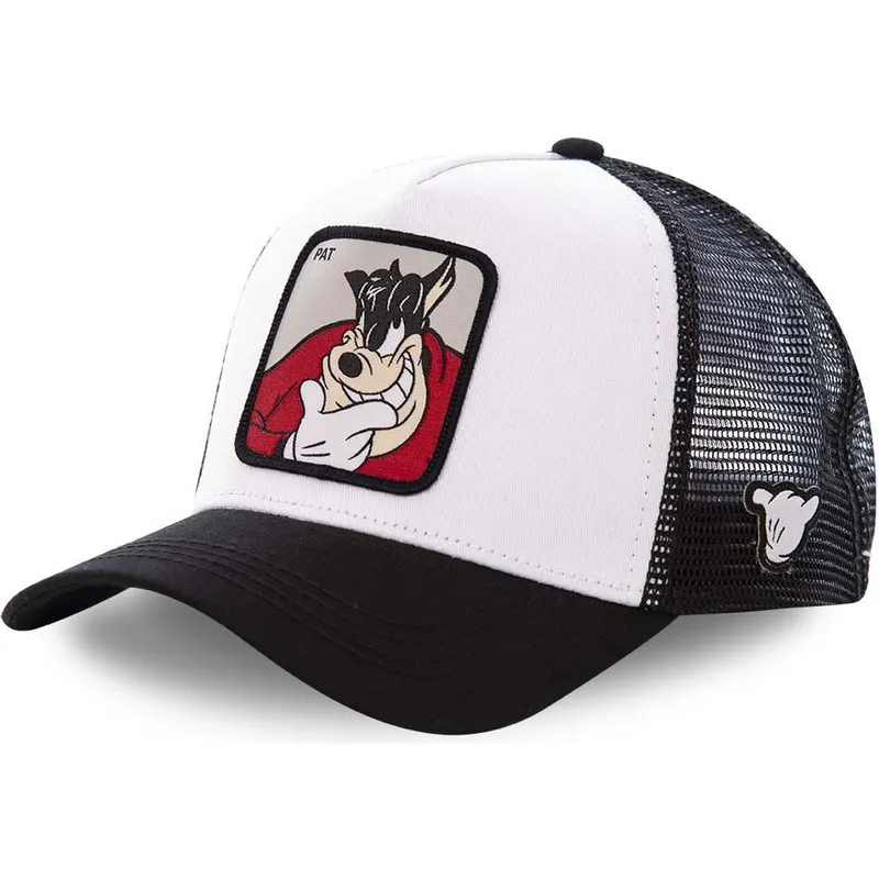 mutsid-kumer-valge-snapback-pet2-puujalg-pete-disney-capslab