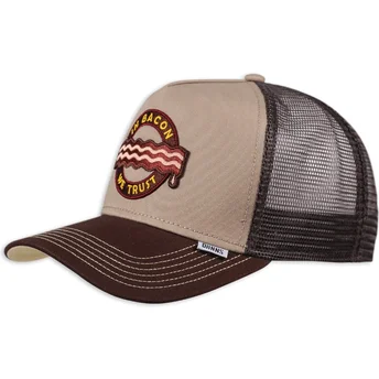 Mütsid kumer veok pruun snapback Food Bacon Djinns