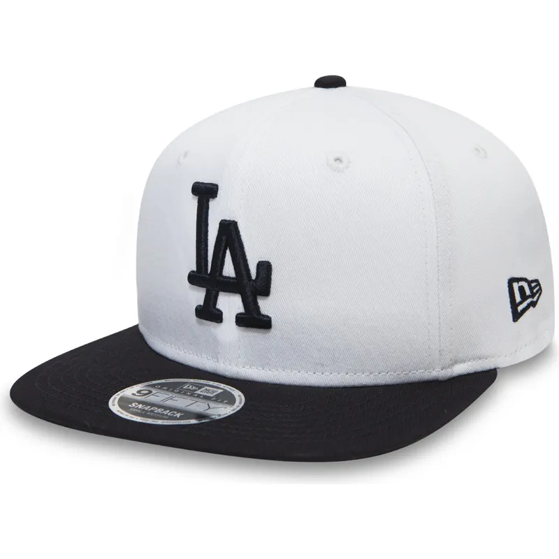 mutsid-lame-valge-snapback-lastele-9fifty-contrast-crown-los-angeles-dodgers-mlb-new-era