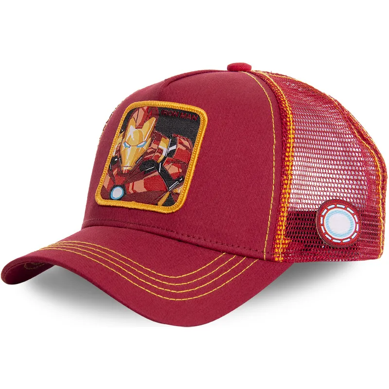 mutsid-kumer-punane-snapback-iro1-iron-man-marvel-comics-capslab