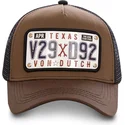 mutsid-kumer-pruun-reguleeritav-placa-texas-tex1-von-dutch
