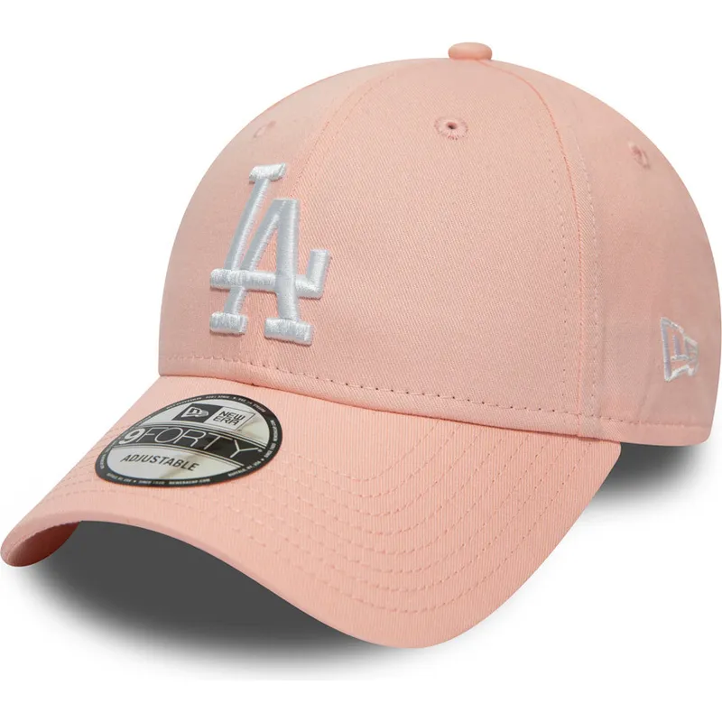 mutsid-kumer-roosa-reguleeritav-9forty-league-essential-los-angeles-dodgers-mlb-new-era