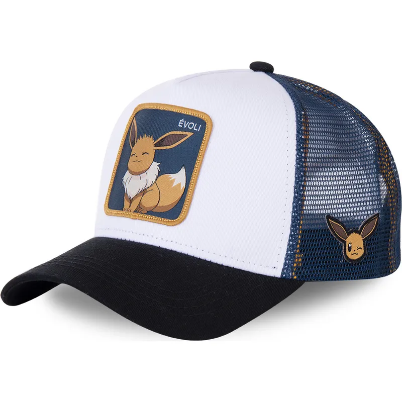 mutsid-kumer-valge-snapback-evo3-eevee-pokemon-capslab