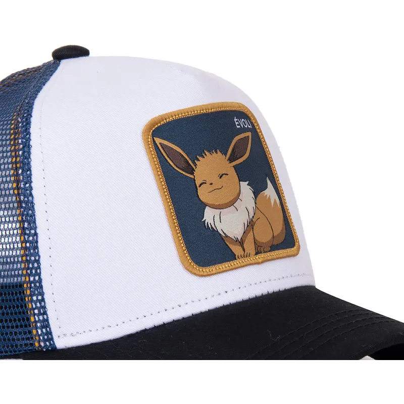 mutsid-kumer-valge-snapback-evo3-eevee-pokemon-capslab