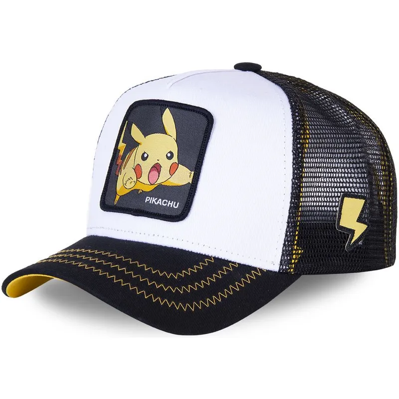 mutsid-kumer-valge-snapback-pik5-pikachu-pokemon-capslab