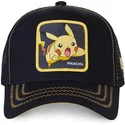 cap-kumer-black-snapback-pikachu-pokemon-capslab