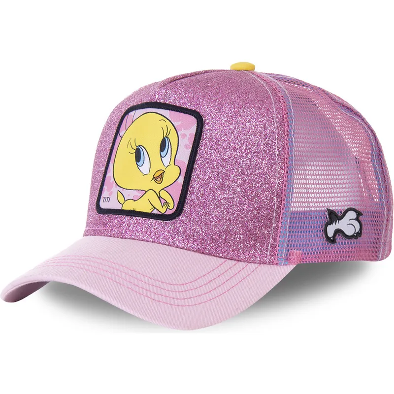 mutsid-kumer-roosa-snapback-purpurina-twe4-tiit-looney-tunes-capslab