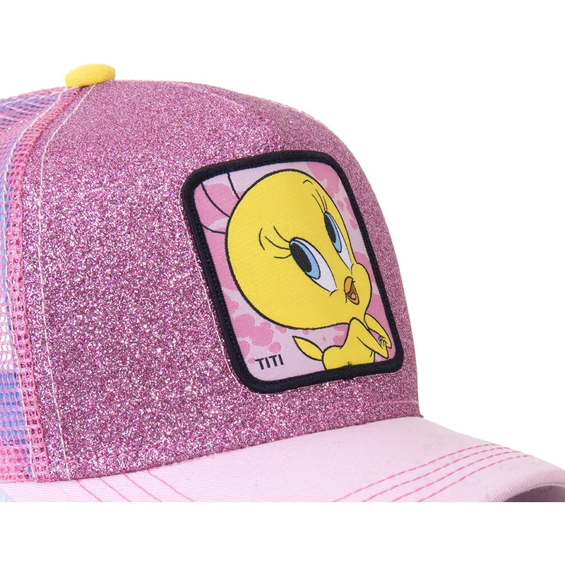 mutsid-kumer-roosa-snapback-purpurina-twe4-tiit-looney-tunes-capslab