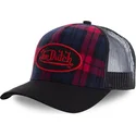 mutsid-kumer-must-snapback-estampado-cuadros-carb2-von-dutch