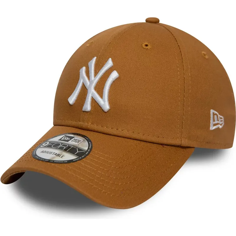 mutsid-kumer-pruun-reguleeritav-trigo-9forty-league-essential-new-york-yankees-mlb-new-era