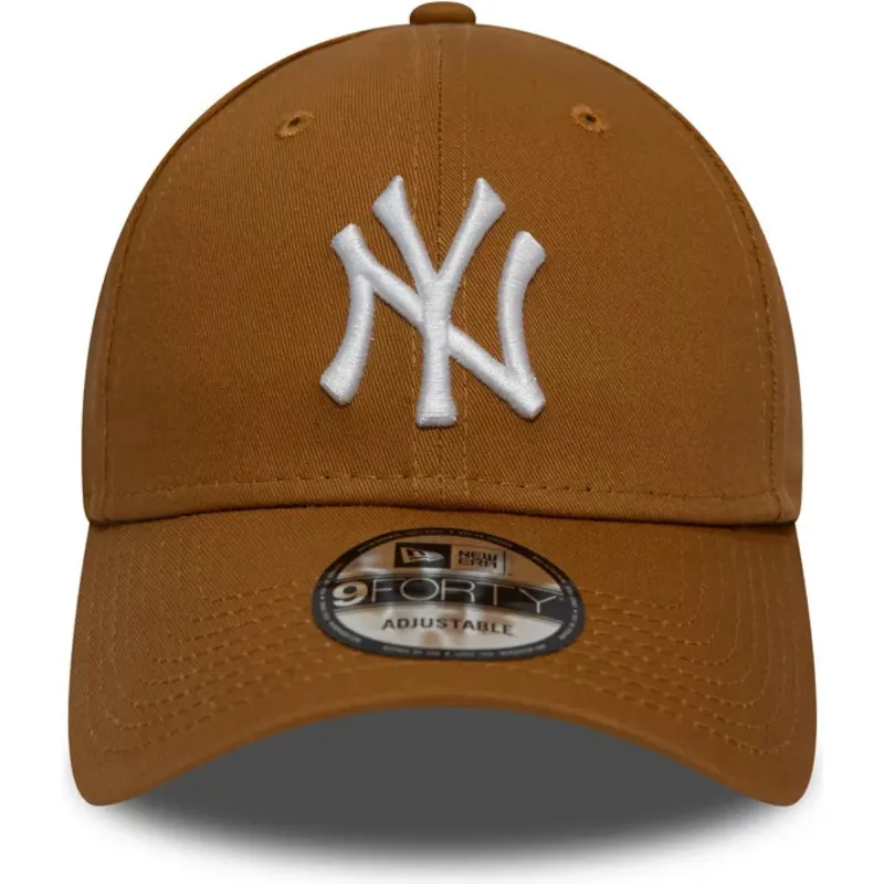 mutsid-kumer-pruun-reguleeritav-trigo-9forty-league-essential-new-york-yankees-mlb-new-era