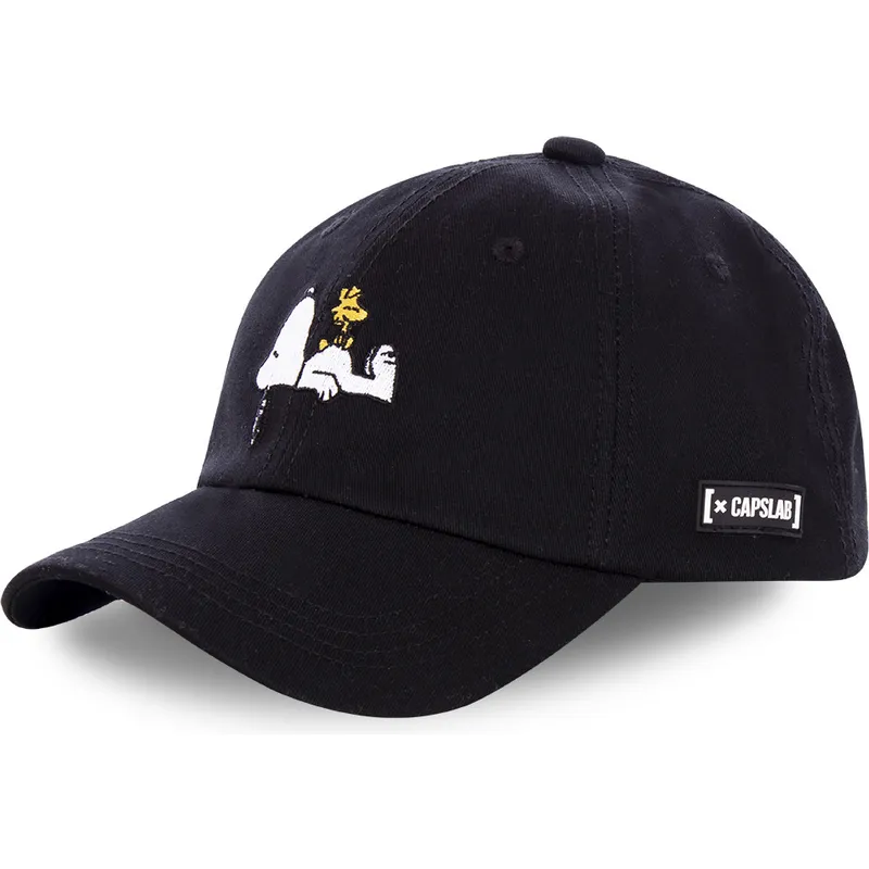 cap-kumer-black-snapback-snoopy-and-emilio-peanuts-capslab