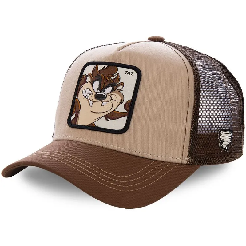 mutsid-kumer-pruun-snapback-lastele-tasmaania-kurat-looney-tunes-capslab