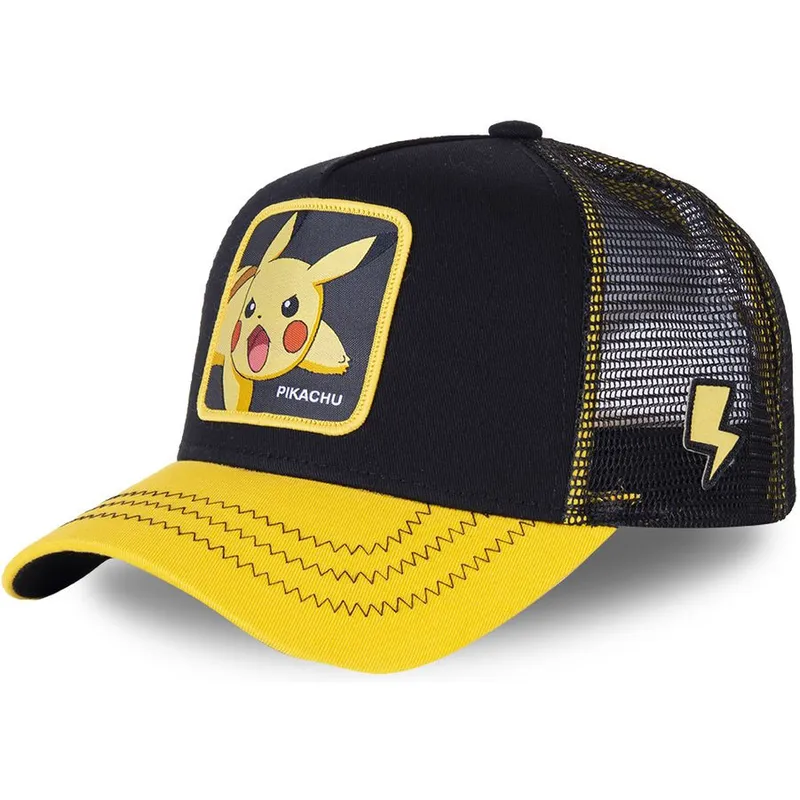 cap-kumer-black-snapback-lastele-pikachu-pokemon-capslab