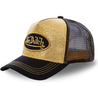 von-dutch-gol-golden-and-black-trucker-hat