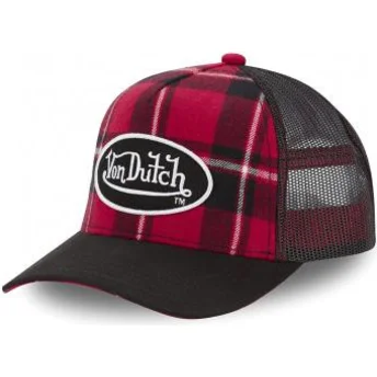 von-dutch-car-a1-red-checkered-trucker-hat