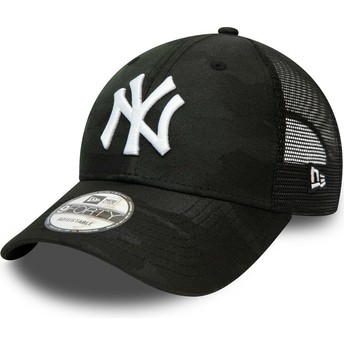 New Era Curved Brim 9FORTY Home Field New York Yankees MLB Camouflage and Black Adjustable Cap
