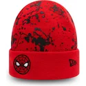 mutsid-punane-lastele-cuff-knit-paint-splat-new-era