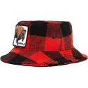 bucket-kumer-red-snapback-bucket-rojo-y-negro-bufalo-buffalo-i-m-a-little-hoarse-the-farm-the-farm-de-goorin-bros