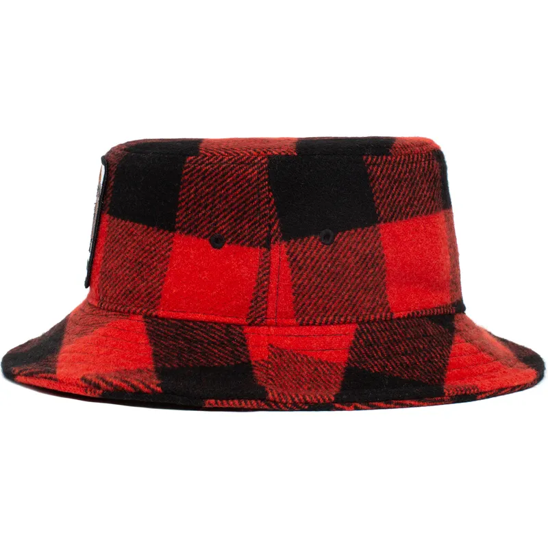 bucket-kumer-red-snapback-bucket-rojo-y-negro-bufalo-buffalo-i-m-a-little-hoarse-the-farm-the-farm-de-goorin-bros