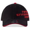 difuzed-curved-brim-nes-logo-nintendo-black-adjustable-cap