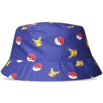 Difuzed Youth Pikachu Poké Ball Pokémon Blue Bucket Hat
