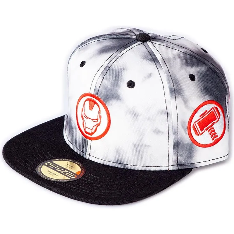mutsid-lame-valge-snapback-tye-dye-badge-difuzed mutsid-lame-valge-snapback-tye-dye-badge-difuzed