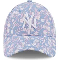 mutsid-kumer-sinine-reguleeritav-rosa-9forty-floral-new-york-yankees-mlb-new-era