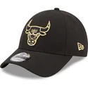 mutsid-kumer-must-snapback-9forty-black-and-gold-chicago-bulls-nba-new-era