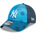 mutsid-kumer-sinine-reguleeritav-9forty-paisley-print-new-york-yankees-mlb-new-era