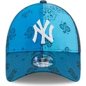 new-era-curved-brim-9forty-paisley-print-new-york-yankees-mlb-blue-adjustable-cap