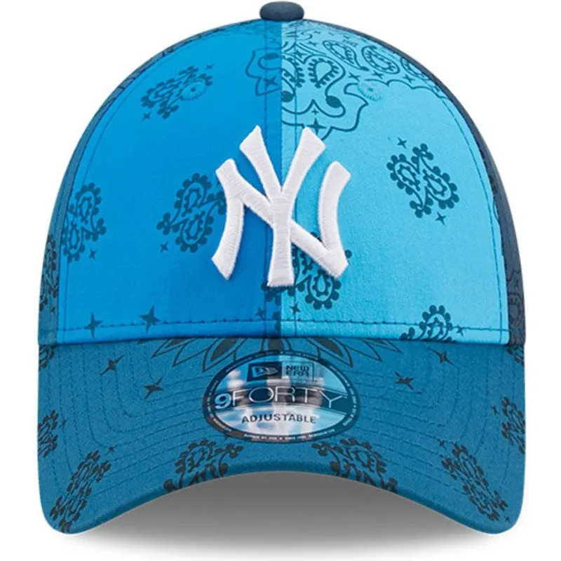 mutsid-kumer-sinine-reguleeritav-9forty-paisley-print-new-york-yankees-mlb-new-era