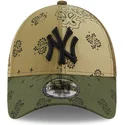 mutsid-kumer-roheline-reguleeritav-9forty-paisley-print-new-york-yankees-mlb-new-era