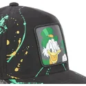 capslab-curved-brim-scrooge-mcduck-tag-scr1-disney-black-and-green-adjustable-cap