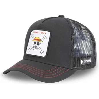 Cap kumer black snapback Straw Hat Pirates One Piece Capslab