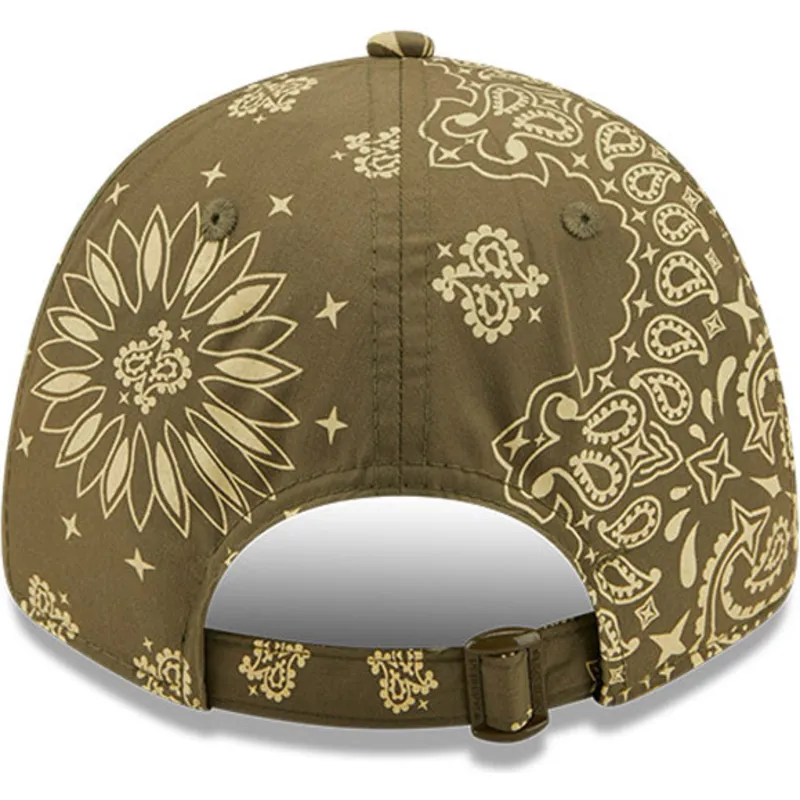 mutsid-kumer-roheline-reguleeritav-9forty-paisley-print-new-york-yankees-mlb-new-era