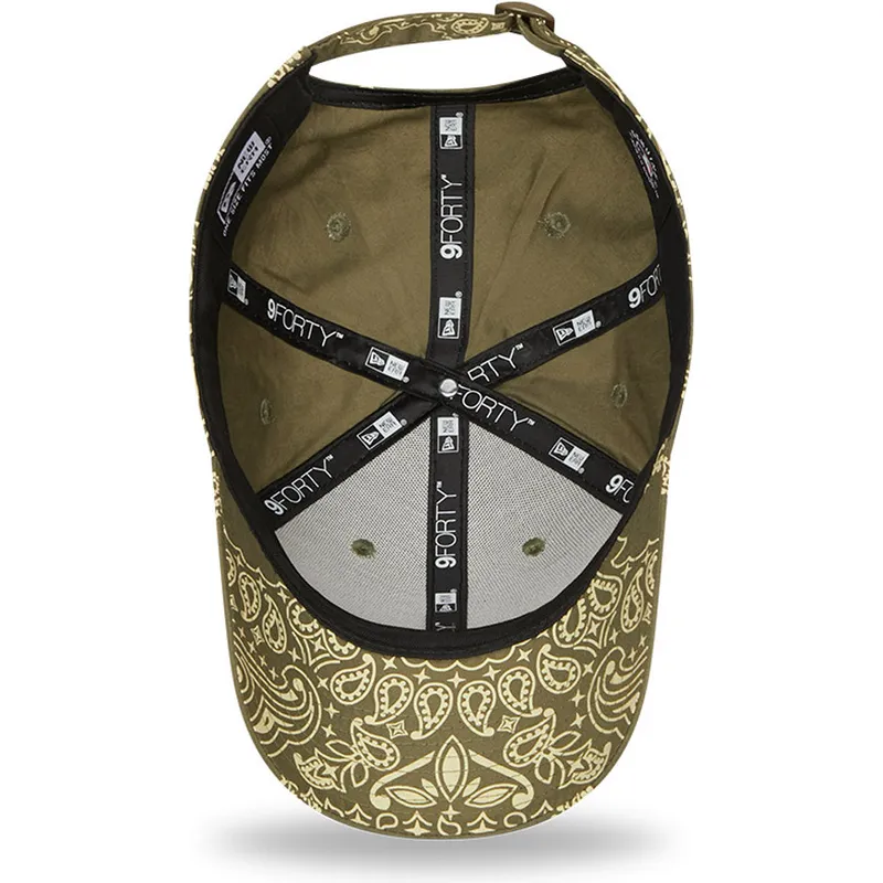mutsid-kumer-roheline-reguleeritav-9forty-paisley-print-new-york-yankees-mlb-new-era