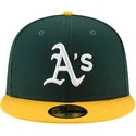 mutsid-lame-roheline-reguleeritav-59fifty-ac-perf-oakland-athletics-mlb-new-era