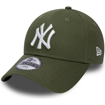 Mütsid kumer roheline reguleeritav lastele 9FORTY League Essential New York Yankees MLB New Era