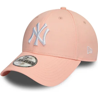 Cap kumer pink adjustable strap lastele 9FORTY League Essential New York Yankees MLB New Era